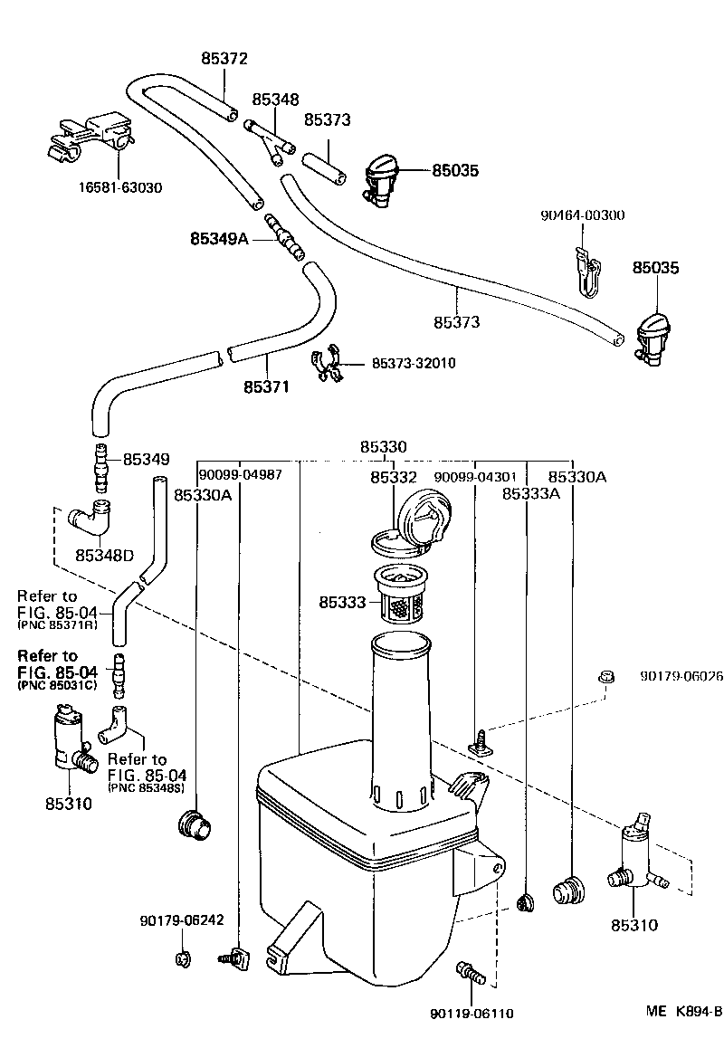 Exploded illustration MEK894B