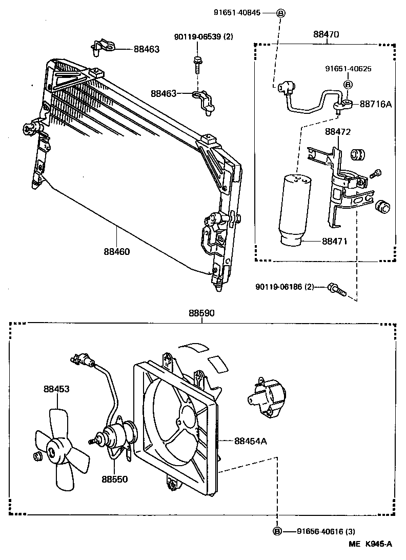 Exploded illustration MEK945A