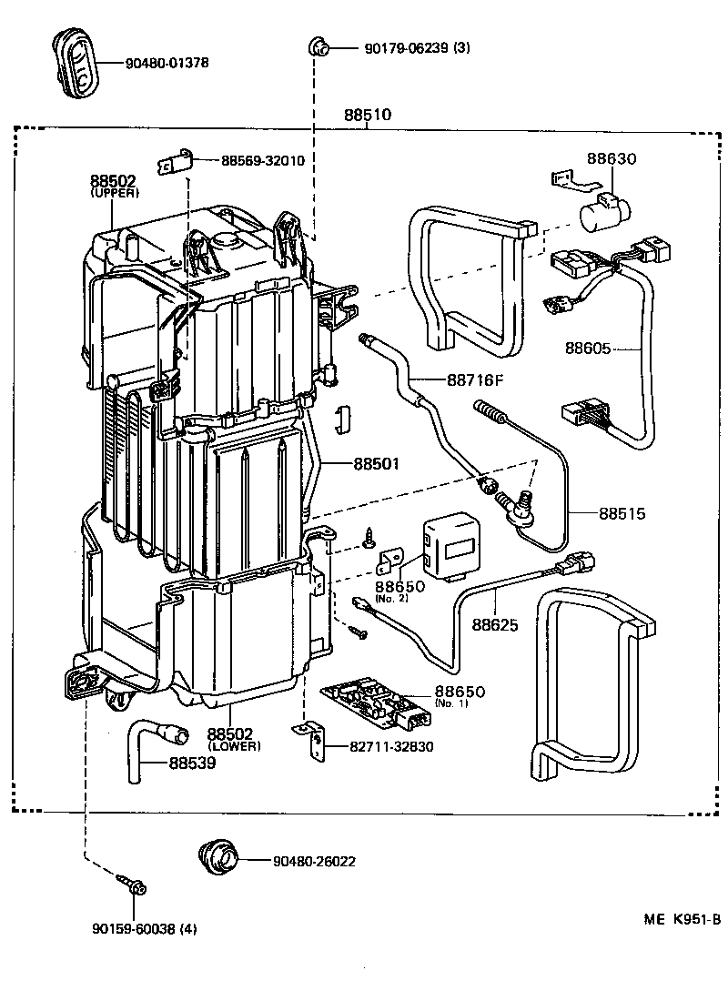 Exploded illustration MEK951B