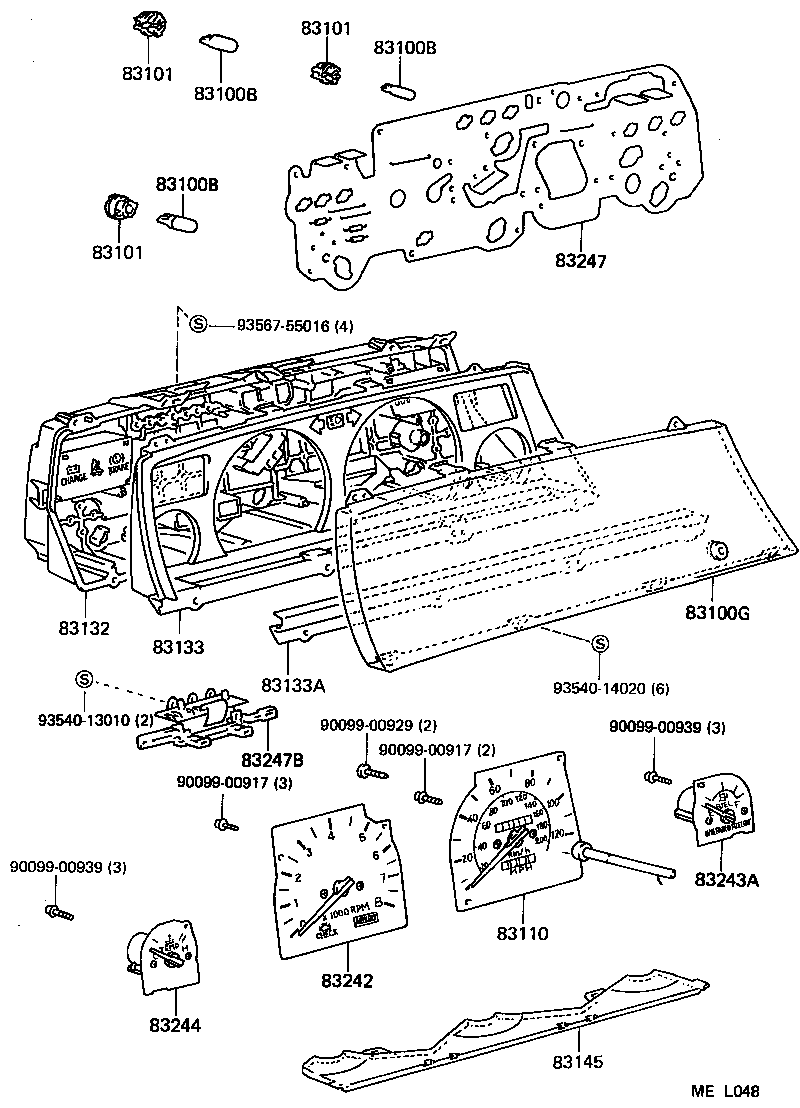 Exploded illustration MEL048