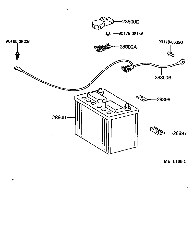 Exploded illustration MEL166C
