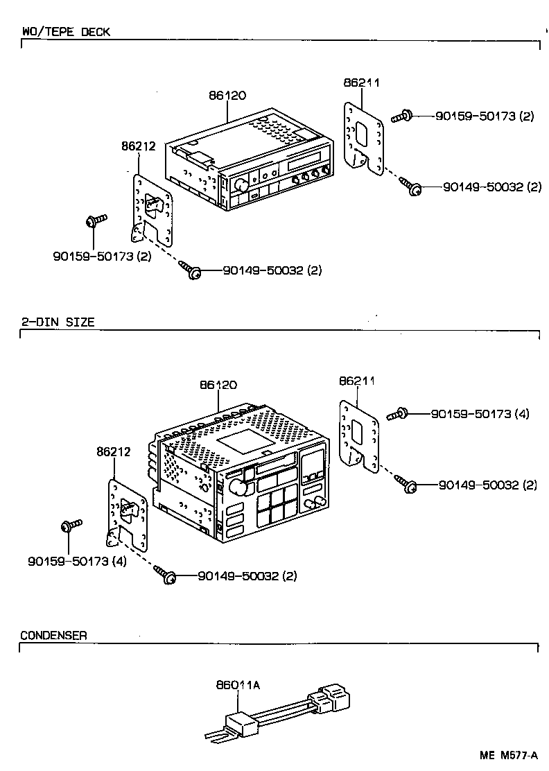Exploded illustration MEM577A