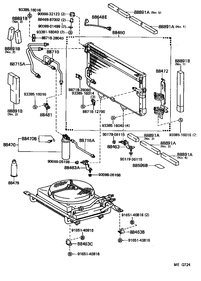 Exploded illustration MEQ724