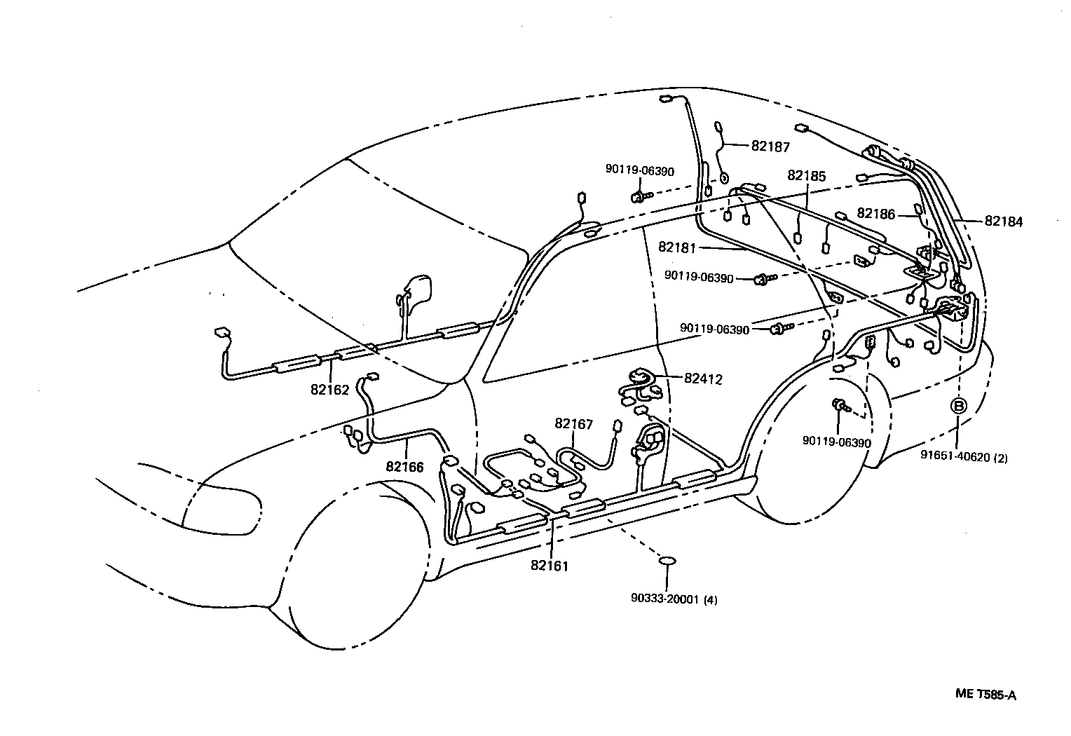 Exploded illustration MET585A