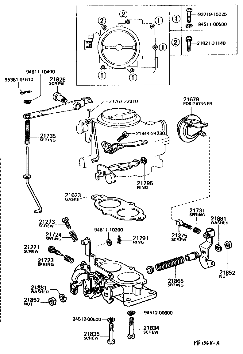 Exploded illustration MF1368A