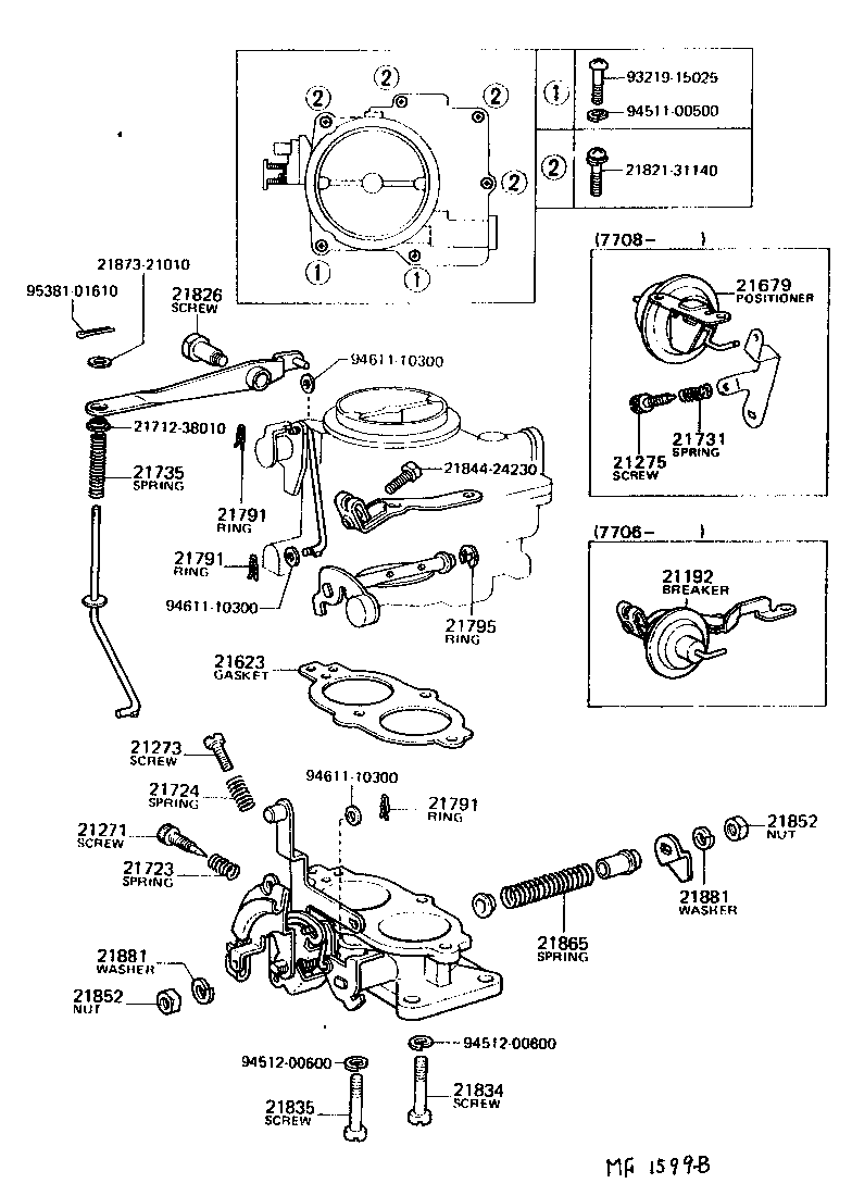 Exploded illustration MF1599B