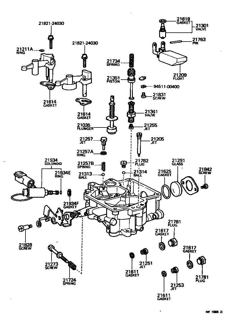 Exploded illustration MF1868D
