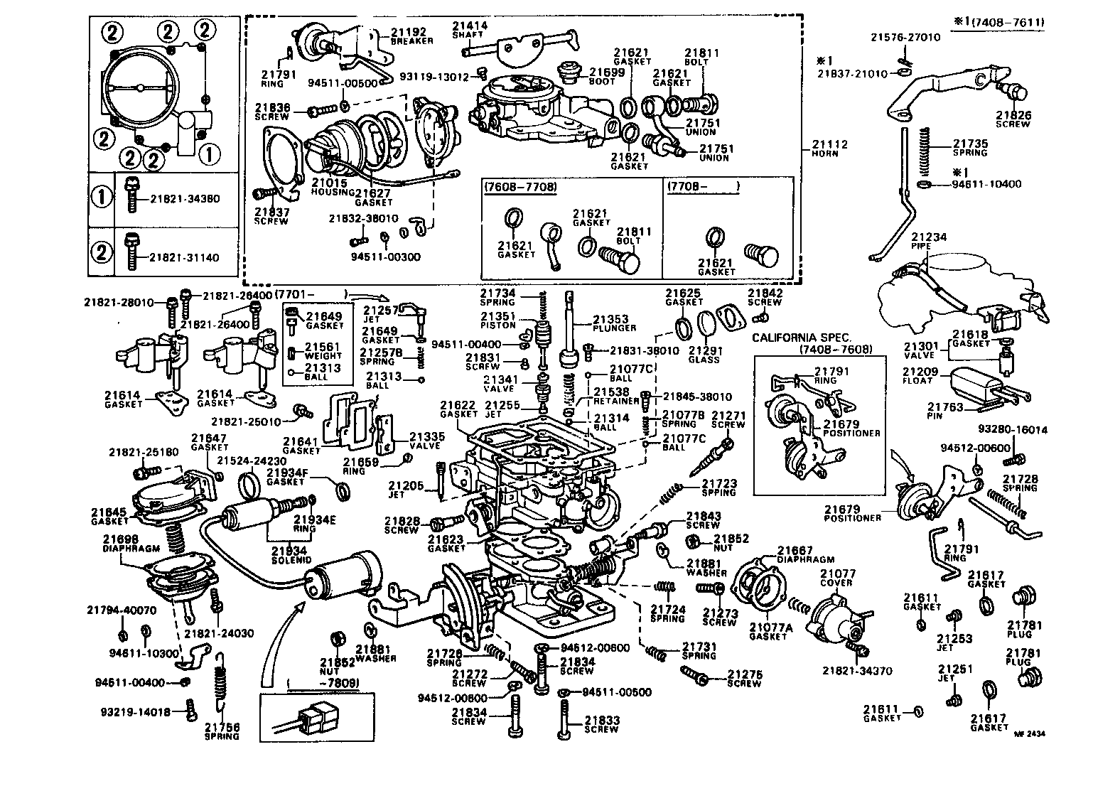 Exploded illustration MF2434