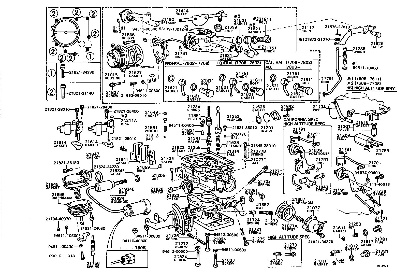 Exploded illustration MF2435