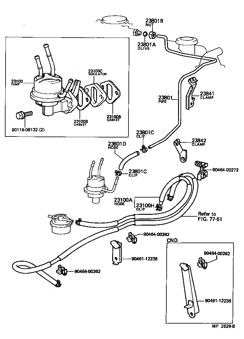 Exploded illustration MF2529B