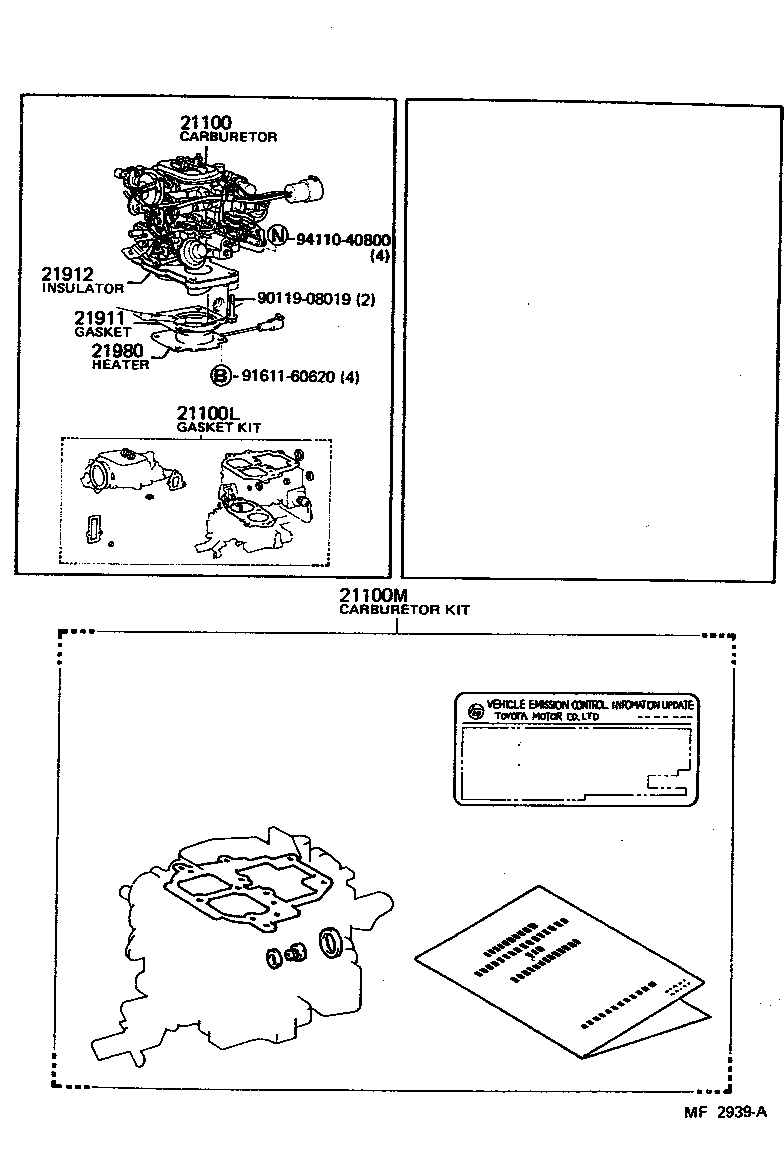 Exploded illustration MF2939A