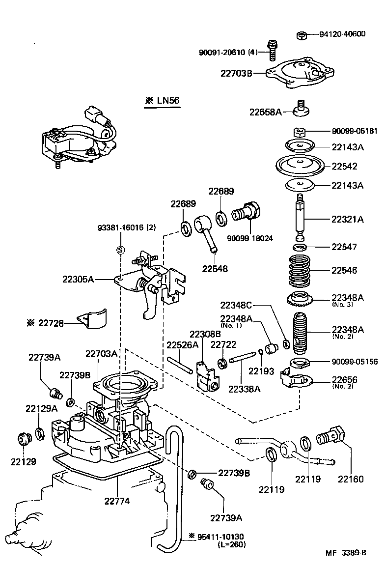Exploded illustration MF3389B