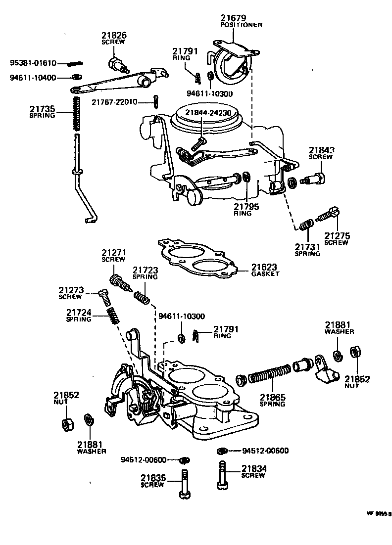 Exploded illustration MF8055B