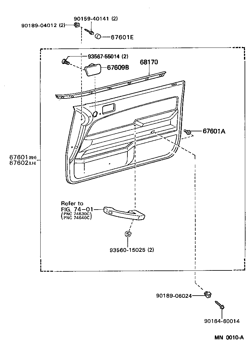 Exploded illustration MN0010A