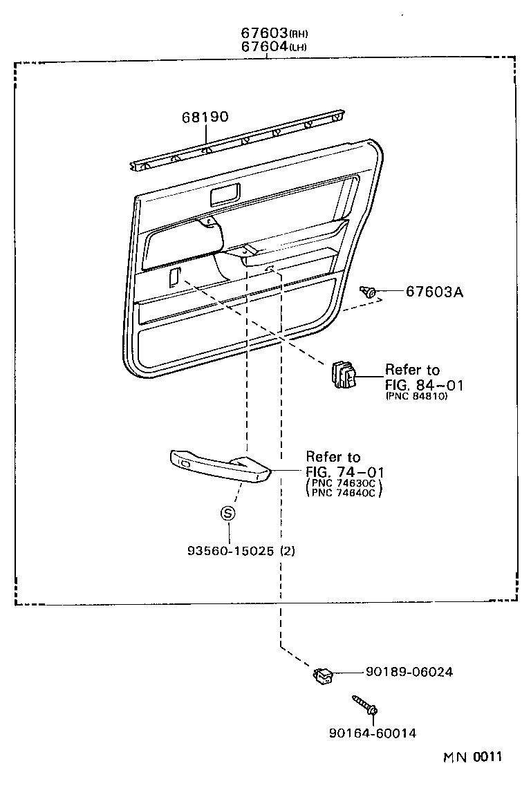 Exploded illustration MN0011