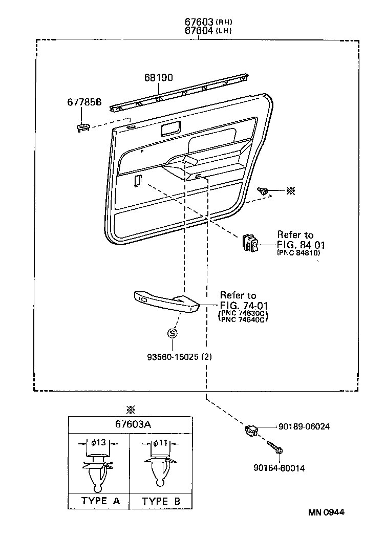 Exploded illustration MN0944