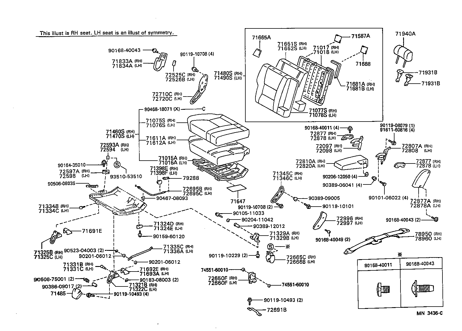 Exploded illustration MN3436C