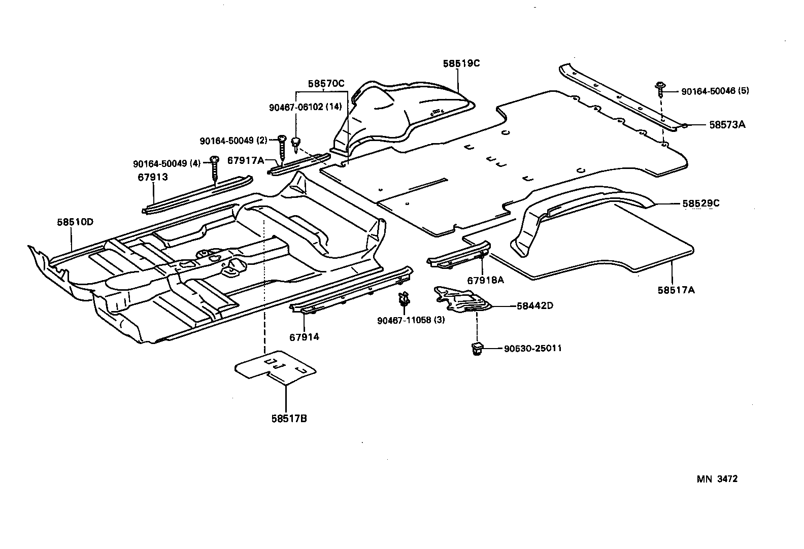 Exploded illustration MN3472