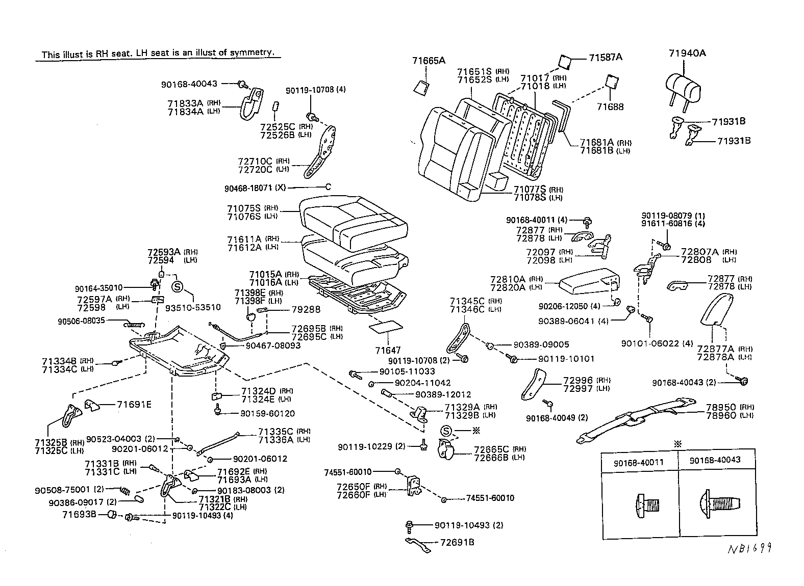 Exploded illustration NB1699
