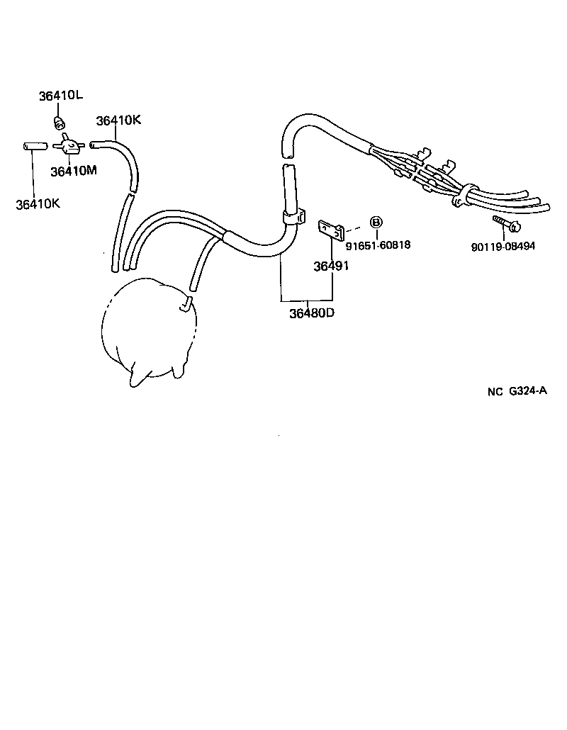 Exploded illustration NCG324A