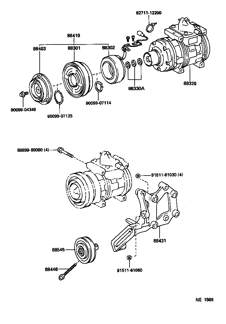 Exploded illustration NE1586