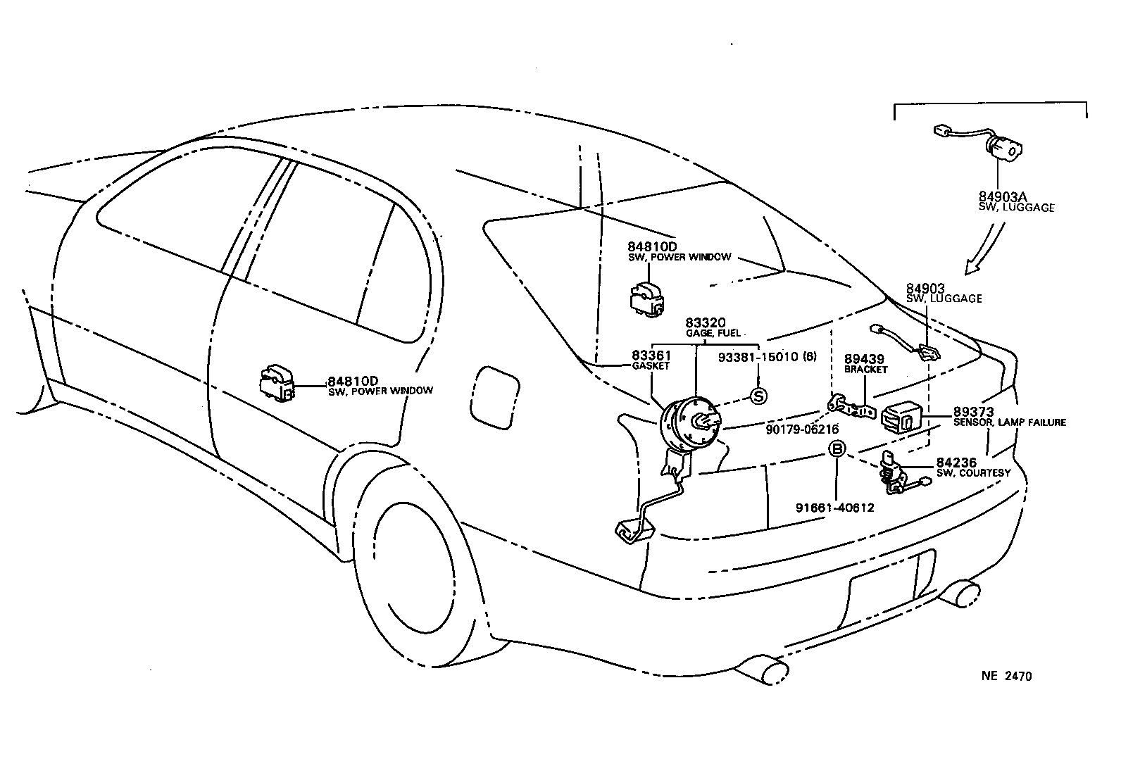 Exploded illustration NE2470