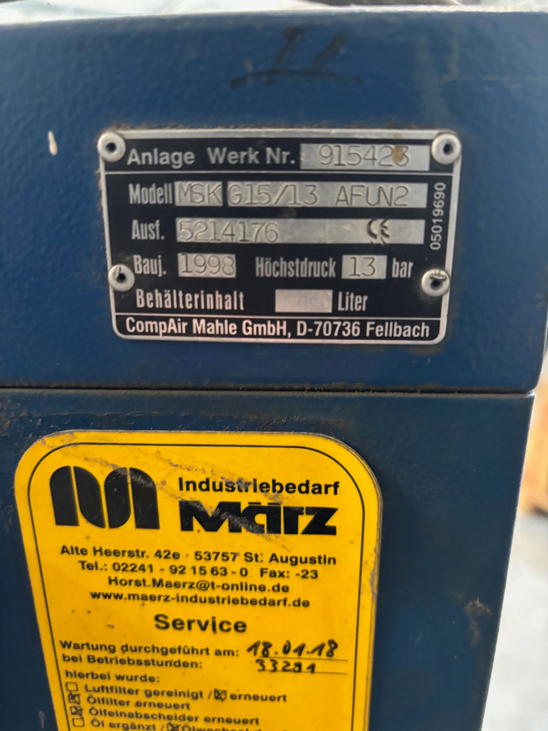 CompAir Mahle MSK G15/13 - Image 2
