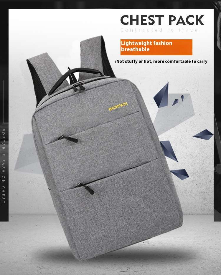 USB Backpack Three-piece Notebook Schoolbag