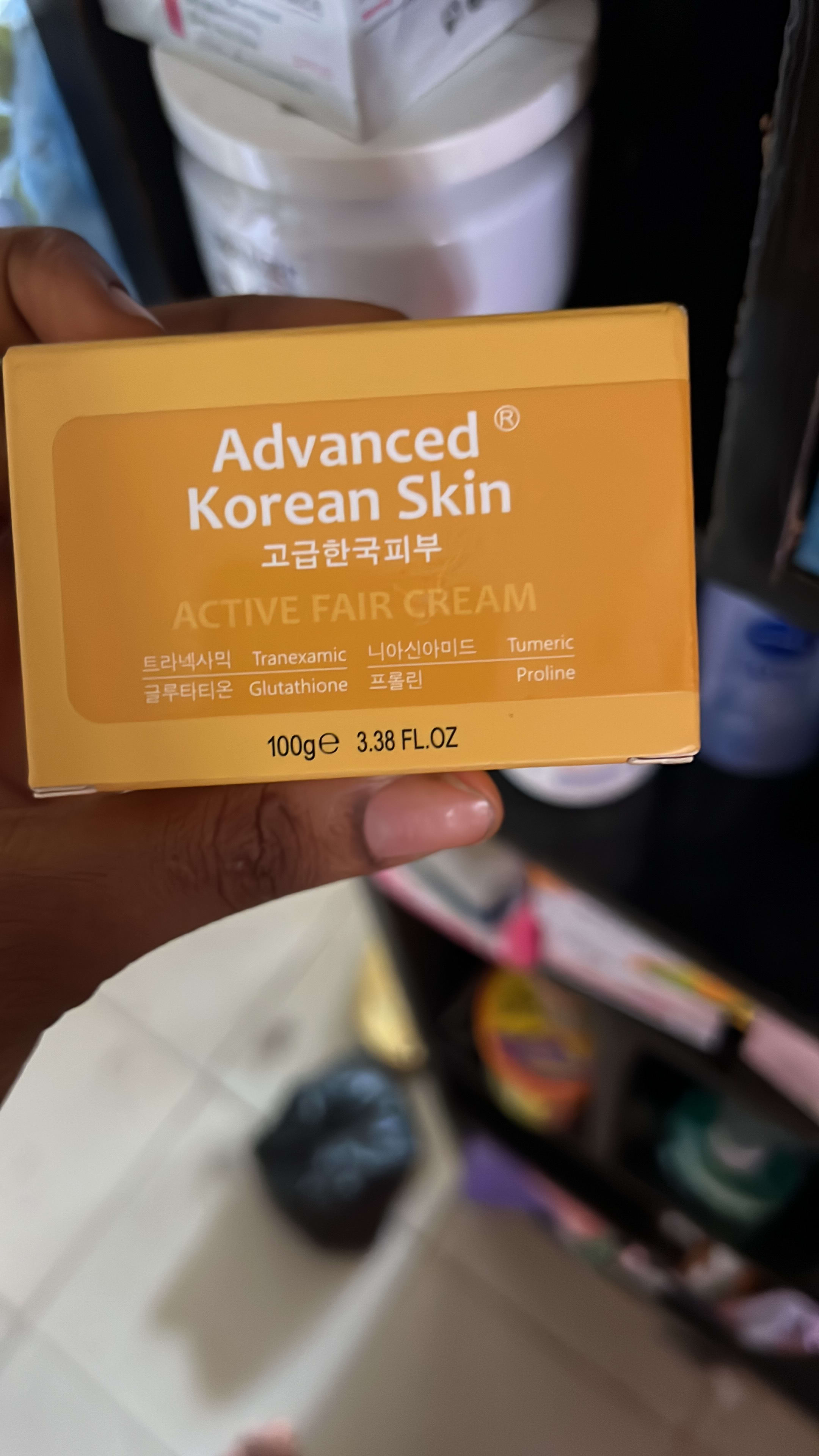 Advanced Korean skin  active fair face cream