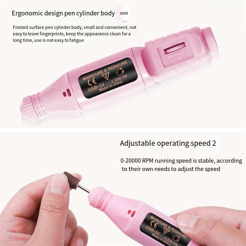 Nail Polisher with USB Cable, Portable Nail Polisher