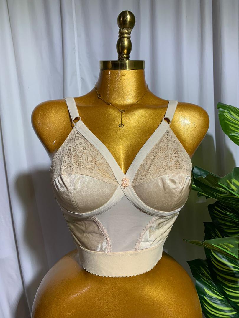 Cream wireless bra