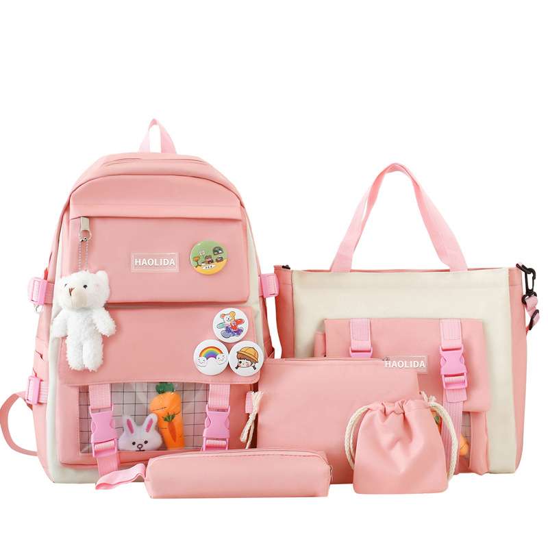 Cute Backpack Five Piece Set