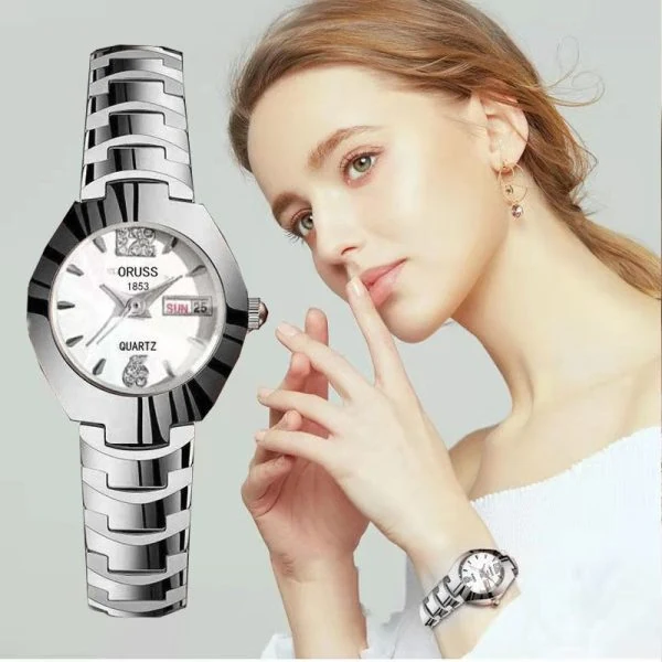 ORUSS Women’s Chain Wristwatch – Elegant Quartz Day & Date Watch