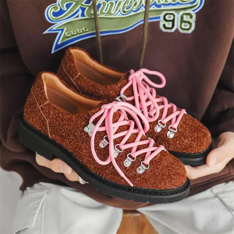 CIRCLE CAGE MOUNTAIN BOOT SERIES TAN BROWN - Men Shoes Women Shoes Unisex Sneakers Casual Leather Boots Fashion Luxury Streetwear Trainers Flat Footwear Outdoor Hiking Low Top Retro Sport