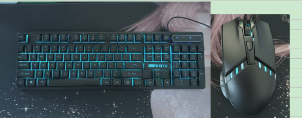 in stock speed mechanical feel wired keyboard mouse light-emitting suit gaming gaming computer peripherals wholesale