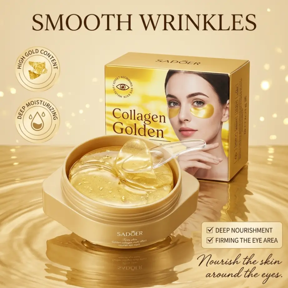 SADOER Pomegranate Collagen Soothing Brightening Eye Mask Nourishing Hydrating Eye Mask
