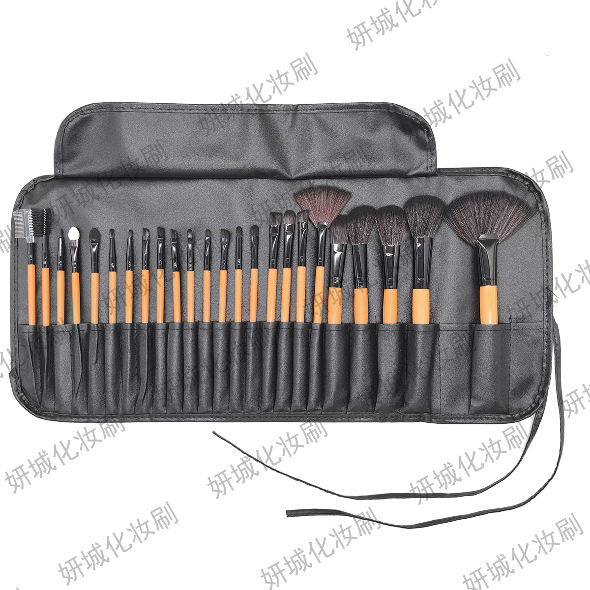 32 Pieces of 24 Makeup Brushes in Stock, Wood Color Makeup Brush Set with Brush Bag, Makeup and Beauty Tools.