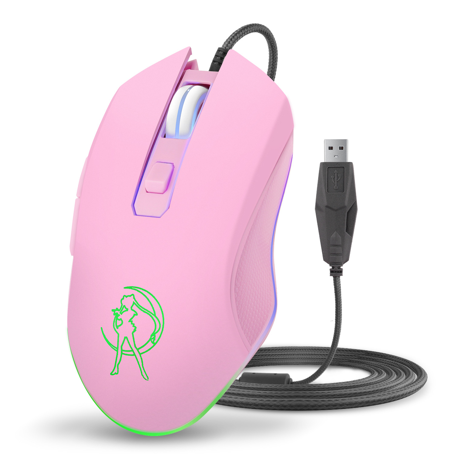 USB Wired Mouse Cute Cartoon Mouse Computer Accessories Peripherals Pc Desktop Computer Mouse Cartoon Mouse