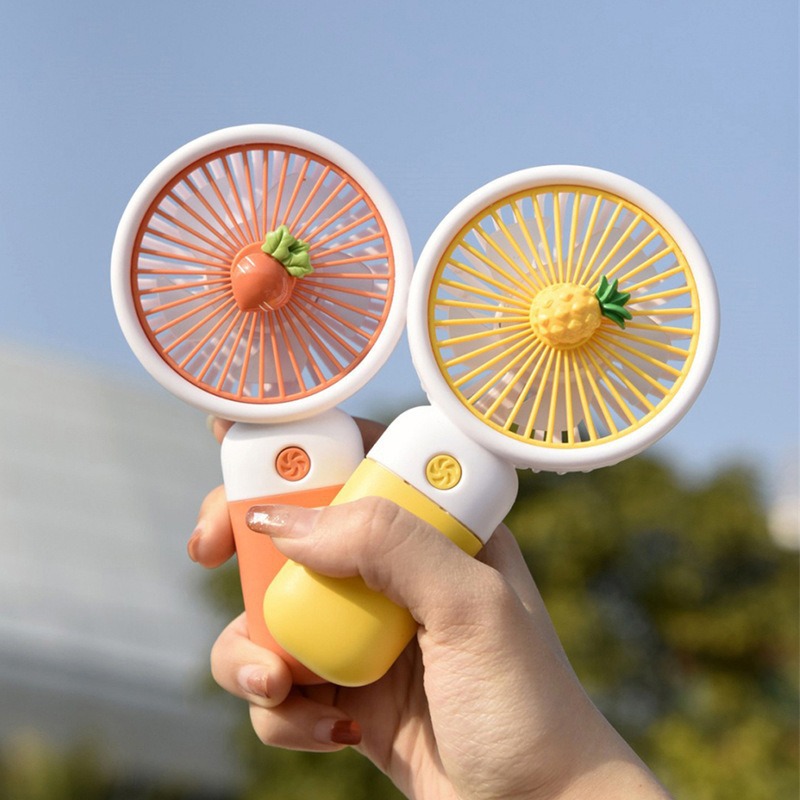 Mini handheld small fan USB charging silent fan portable desktop mobile phone holder fan outdoor portable