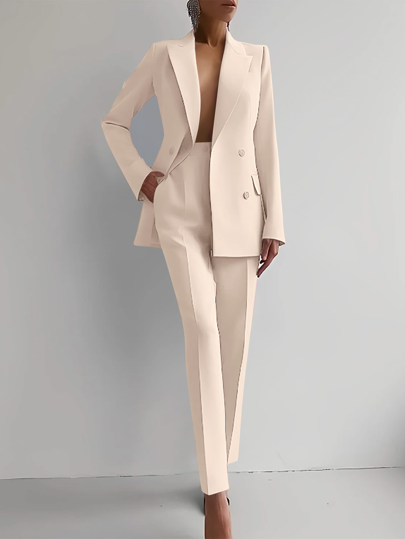 2024 Spring Amazon Foreign Trade Cross-border Fashion Casual Business Wear Women's Suit suit