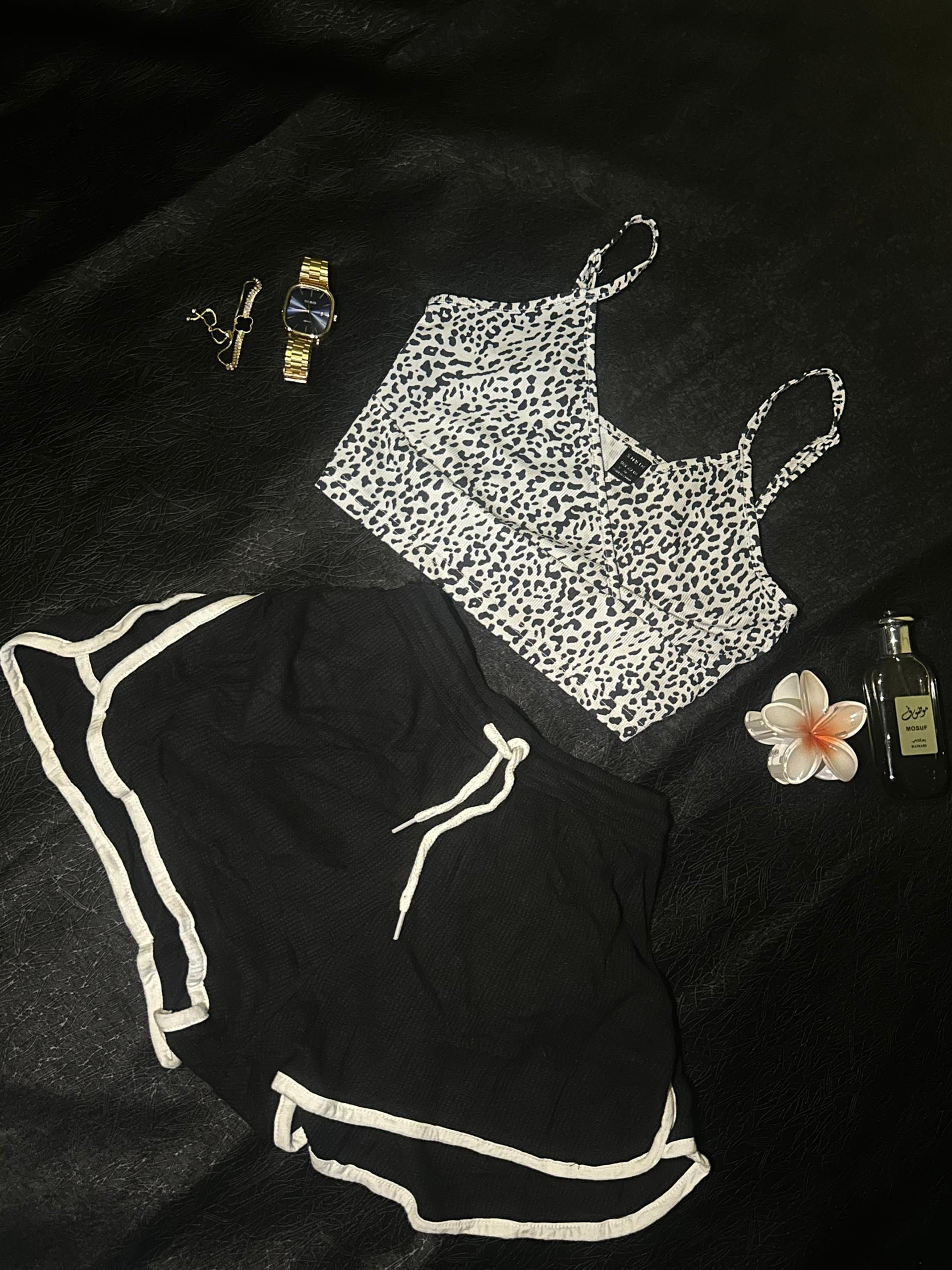 Lounge shorts and brallet