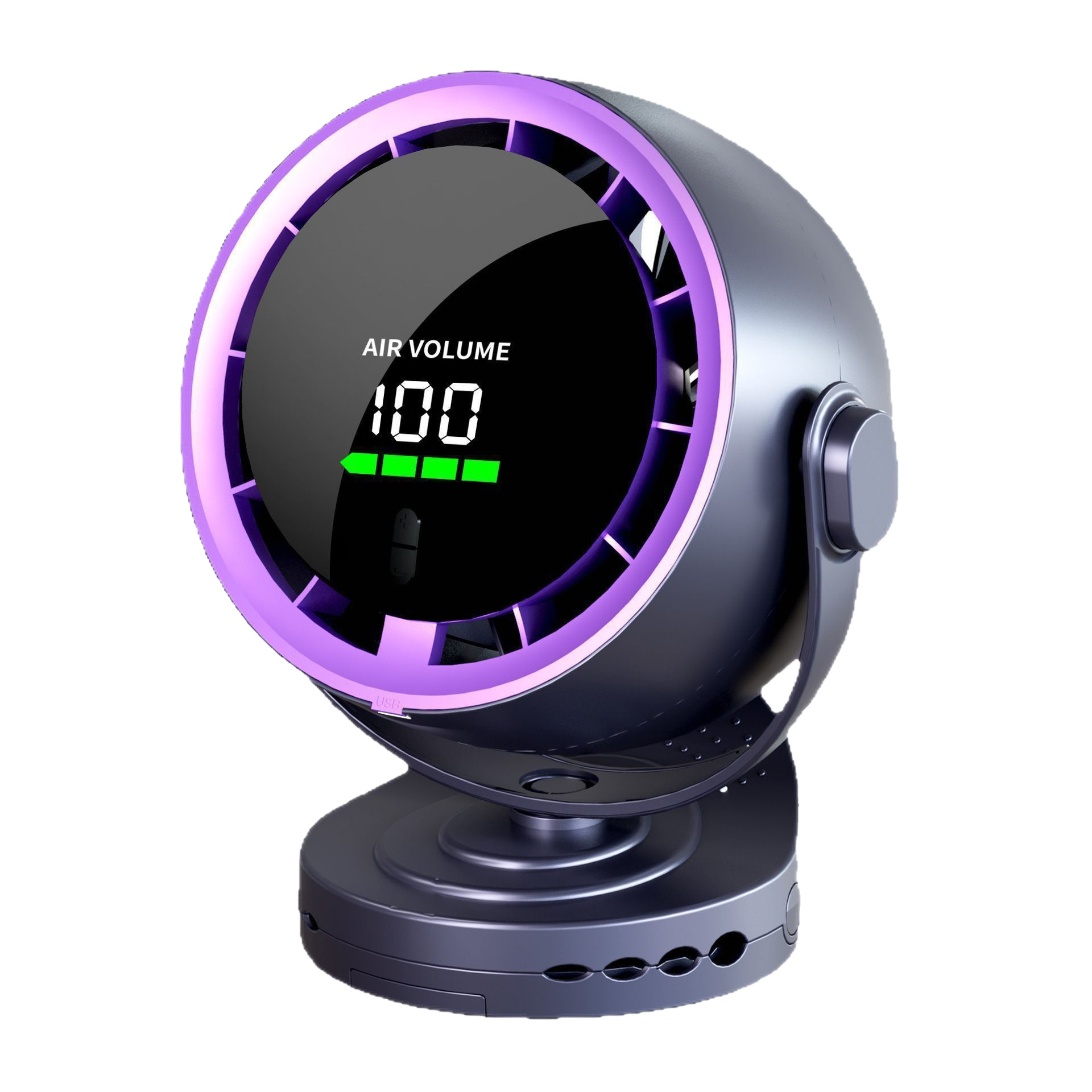 Cross-Border Desktop Mini Fan, High-Speed USB Charging, Digital Display, Turbo High-Speed Wall-Mounted Circulation Fan