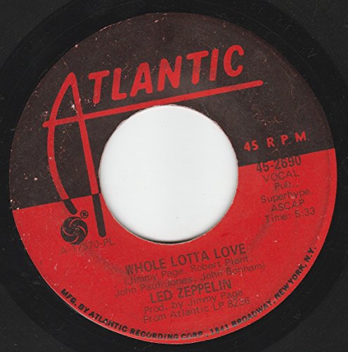 45vinylrecord Whole Lotta Love/living Loving Maid