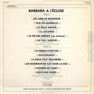 Barbara à L'ecluse