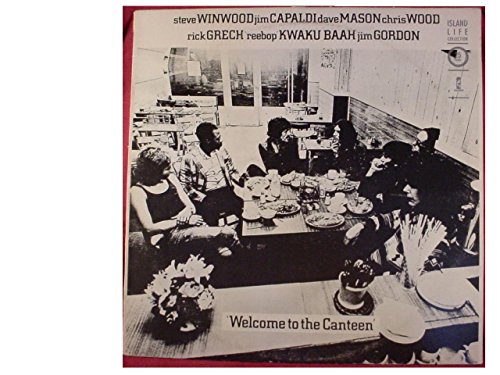 Steve Winwood - Jim Capaldi - Dave Mason - Chris Wood - Rick Grech - Reebop Kwaku Baah - Jim Gordon - Mint / Nm Stereo Lp - Welcome To The Canteen - Italy Press - Island Records - 1971
