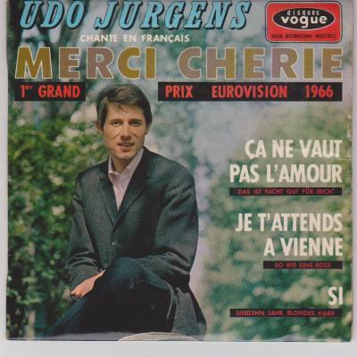 Eurovision 1966 - Merci Chèrie / Ca Ne Vaut Pas L'amour / Je T'attends à Vienne / Si