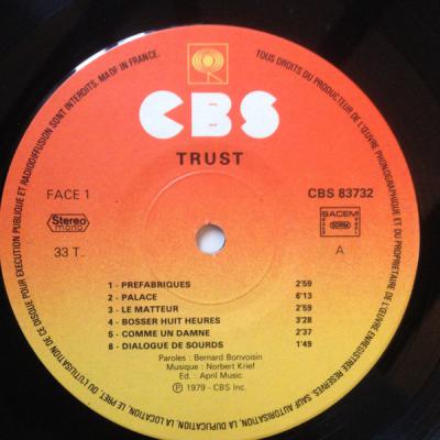 Trust - France - Lp