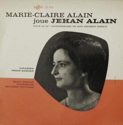 Marie Claire Alain Joue Jehan Alain