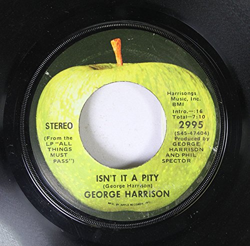 George Harrison 45 Rpm Stero Vinyl, My Sweet Lord/isn't It A Pity Apple Label..s45-x470 1971