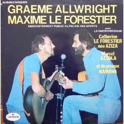 Graeme Allwright Et Maxime Le Forestier Au Palais Des Sports